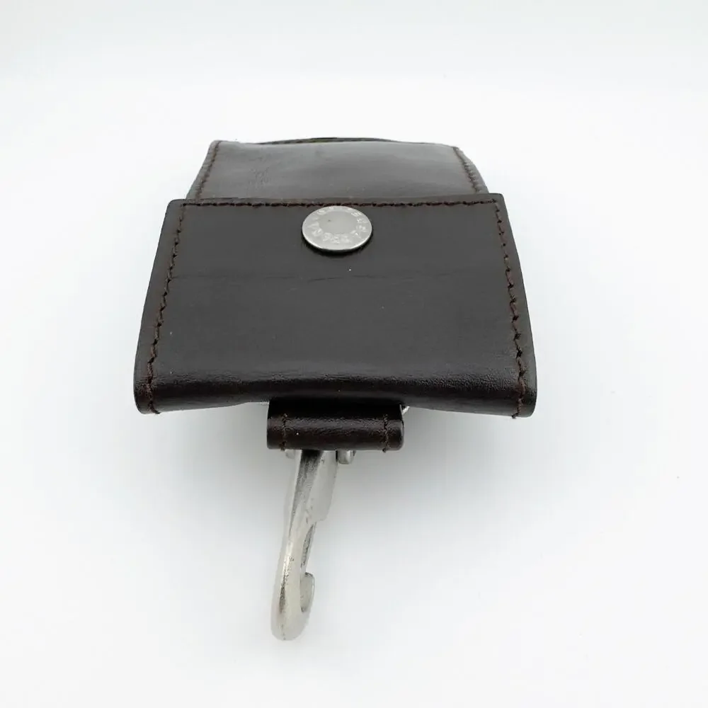 Dolce & Gabbana Vintage Leather Pouch‎ Small Clutch with Silver Clasp